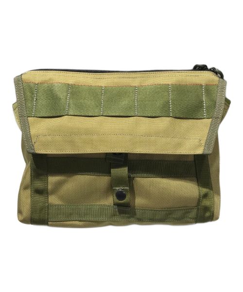 BRIEFING（ブリーフィング）BRIEFING (ブリーフィング) BEAMS PLUS (ビームスプラス) 別注 FLEET MESSENGER BAG グリーンの古着・服飾アイテム