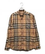 BURBERRY BRITバーバリーブリット）の古着「ノバチェックシャツ」｜ブラウン