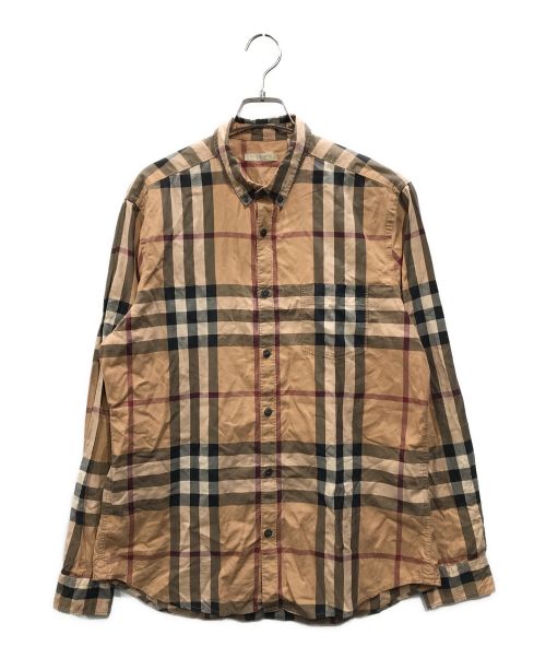 BURBERRY BRIT（バーバリーブリット）BURBERRY BRIT (バーバリーブリット) ノバチェックシャツ ブラウン サイズ:Lの古着・服飾アイテム