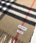 BURBERRY (バーバリー) ノバチェック カシミヤストール ブラウン 未使用品：40000円