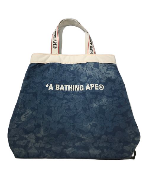 A BATHING APE（アベイシングエイプ）A BATHING APE (アベイシングエイプ) トートバッグ ネイビーの古着・服飾アイテム