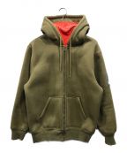 PALACEパレス）の古着「FACEMASK SHEARLING THERMAL HOOD」｜カーキ