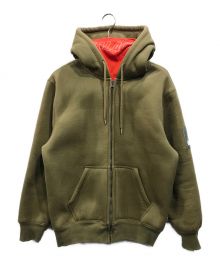 PALACE（パレス）の古着「FACEMASK SHEARLING THERMAL HOOD」｜カーキ