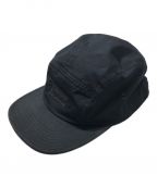 SUPREMEシュプリーム）の古着「Rubber Logo Camp Cap」｜ブラック