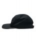 SUPREME (シュプリーム) Rubber Logo Camp Cap ブラック：5000円