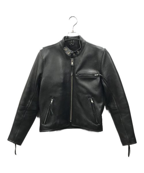 FREEDOM LEATHER COMPANY（フリーダムレザーカンパニー）FREEDOM Leather Company (フリーダムレザーカンパニー) シングルライダースジャケット ブラック サイズ:Ｓの古着・服飾アイテム