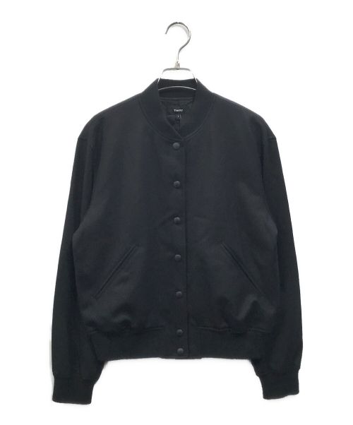 theory（セオリー）theory (セオリー) Sleek Saxony Varsity JKT ブラック サイズ:Pの古着・服飾アイテム