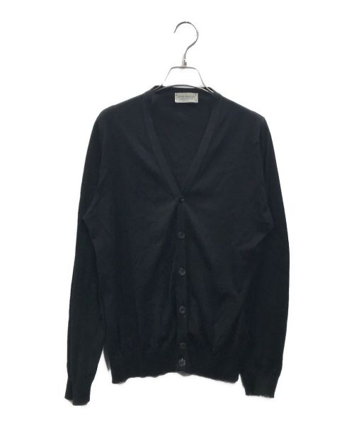 JOHN SMEDLEY（ジョンスメドレー）JOHN SMEDLEY (ジョンスメドレー) ニットカーディガン ブラック サイズ:Ｍの古着・服飾アイテム