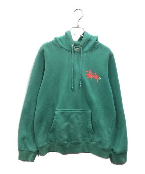 stussy（ステューシー）stussy (ステューシー) プルオーバーパーカー グリーン サイズ:Ｓの古着・服飾アイテム