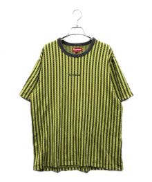 SUPREME（シュプリーム）の古着「23FW Grid Jacquard S/S Top」｜イエロー