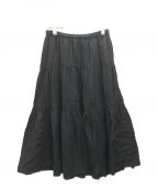 R&D.M.Co-OLDMAN'S TAILORオールドマンズテイラー）の古着「GARMENT DYE TIERED SKIRTS」｜ブラック