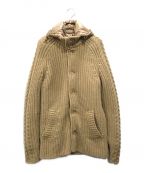 HERNOヘルノ）の古着「double front knitted jacket」｜ベージュ