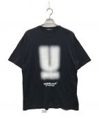 UNDERCOVERアンダーカバー）の古着「ぼかしグラフィックプリントTシャツ」｜ブラック