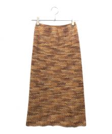 missoni（ミッソーニ）の古着「ニットスカート」｜ブラウン