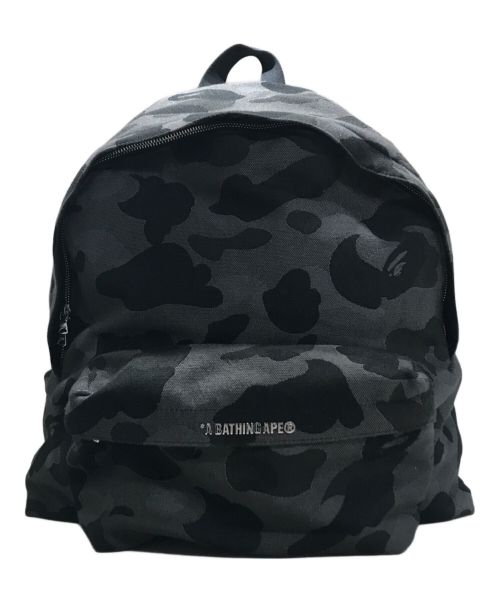 A BATHING APE（アベイシングエイプ）A BATHING APE (アベイシングエイプ) Solid Camo Jacquard Daypack グレーの古着・服飾アイテム