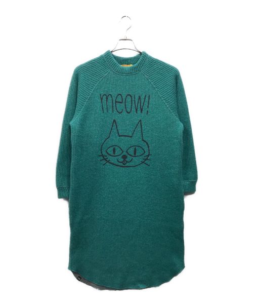 Hysteric Glamour（ヒステリックグラマー）Hysteric Glamour (ヒステリックグラマー) MEOW ワンピース グリーン サイズ:Fの古着・服飾アイテム