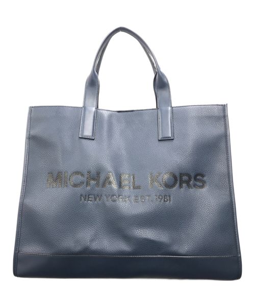 MICHAEL KORS（マイケルコース）MICHAEL KORS (マイケルコース) COOPER STRUCTURED TOTE ネイビーの古着・服飾アイテム