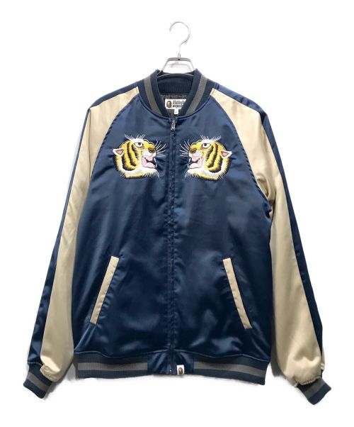 A BATHING APE（アベイシングエイプ）A BATHING APE (アベイシングエイプ) TIGER SOUVENIR JACKET ネイビー サイズ:XLの古着・服飾アイテム