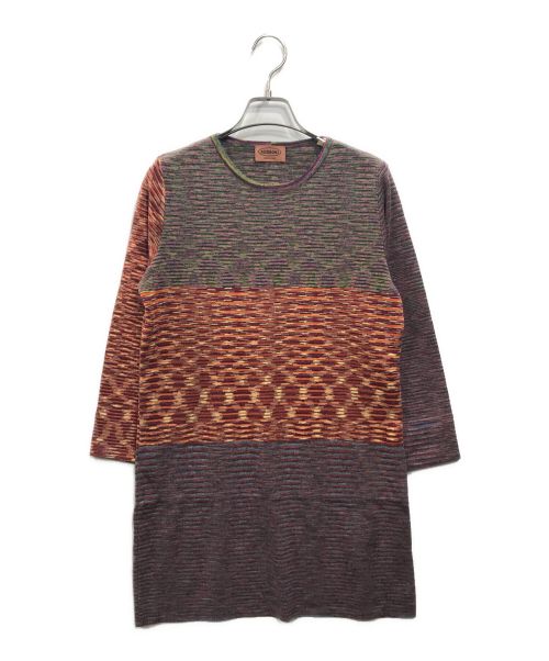 missoni（ミッソーニ）missoni (ミッソーニ) ニットワンピース マルチカラー サイズ:不明の古着・服飾アイテム