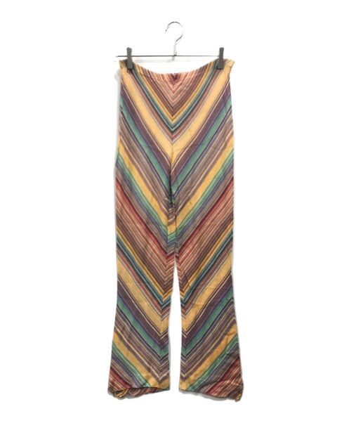 missoni（ミッソーニ）missoni (ミッソーニ) 総柄ニットパンツ マルチカラー サイズ:42の古着・服飾アイテム