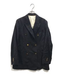 SHIPS Primary navy label（シップス プライマリー ネイビー レーベル）の古着「金釦ダブルブレザー」｜ネイビー