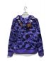 A BATHING APE (アベイシングエイプ) Jersey shark full zip hoodie パープル サイズ:M：25000円