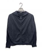 theoryセオリー）の古着「SHEER COTTON2/ZIP HOODIE」｜ネイビー