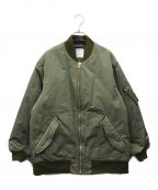 MADISON BLUEマディソンブルー）の古着「L-2B BOMBER LONG JK」｜カーキ