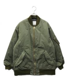 MADISON BLUE（マディソンブルー）の古着「L-2B BOMBER LONG JK」｜カーキ