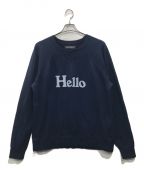 MADISON BLUEマディソンブルー）の古着「HELLO SWEAT L/S URAKE DYED」｜ネイビー