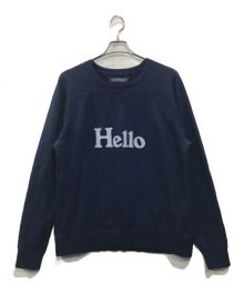 MADISON BLUE（マディソンブルー）の古着「HELLO SWEAT L/S URAKE DYED」｜ネイビー