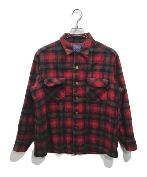 PENDLETON（ペンドルトン）PENDLETON (ペンドルトン) 70s チェックネルシャツ レッド サイズ:XLの古着・服飾アイテム