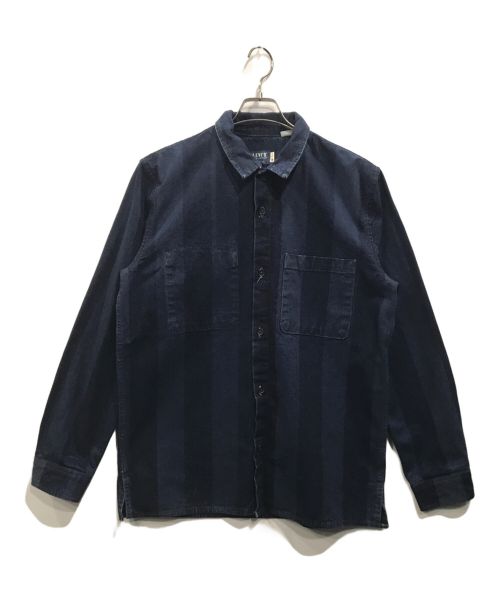 LEVI'S MADE&CRAFTED（リーバイスメイドクラフテッド）LEVI'S MADE&CRAFTED (リーバイスメイドクラフテッド) デニムストライプシャツ インディゴ サイズ:Mの古着・服飾アイテム