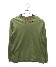 SUPREME（シュプリーム）の古着「collar logo l/s top」｜グリーン