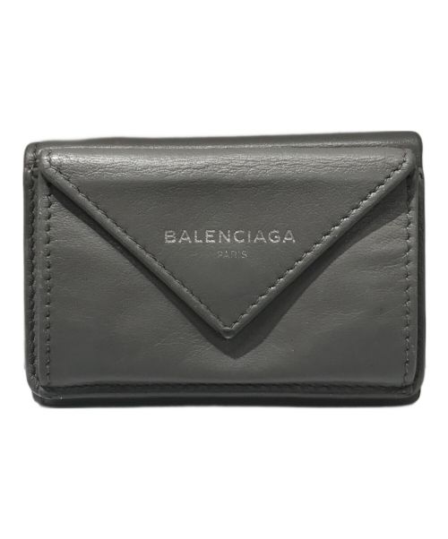 BALENCIAGA（バレンシアガ）BALENCIAGA (バレンシアガ) ペーパーミニウォレット グレーの古着・服飾アイテム