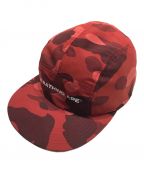 A BATHING APEアベイシングエイプ）の古着「Color Camo Jet Cap」｜オレンジ