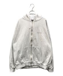 X-LARGE（エクストララージ）の古着「RHINESTONE OG ZIP HOODED SWEATSHIRT」｜グレー