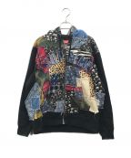 SUPREMEシュプリーム）の古着「22AW Patchwork Zip Up Hooded Sweatshirt」｜マルチカラー