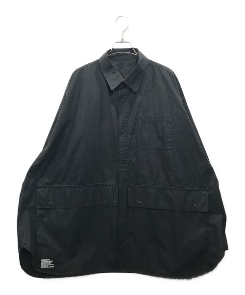 FreshService（フレッシュサービス）FreshService (フレッシュサービス) Cargo Pocket Regular Collar Utility Shirt ブラック サイズ:Freeの古着・服飾アイテム