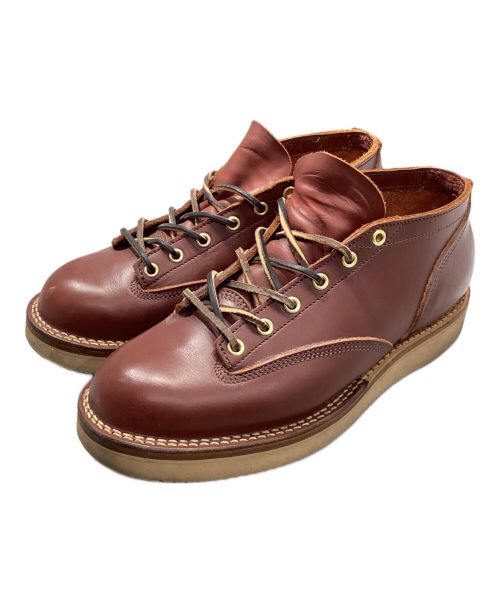 VIBERG（ヴィバーグ）VIBERG (ヴィバーグ) LACE TO TOE OXFORD レッド サイズ:71/2の古着・服飾アイテム