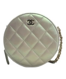 CHANEL（シャネル）の古着「マトラッセ ミニチェーンショルダー バニティバッグ」｜パールピンク