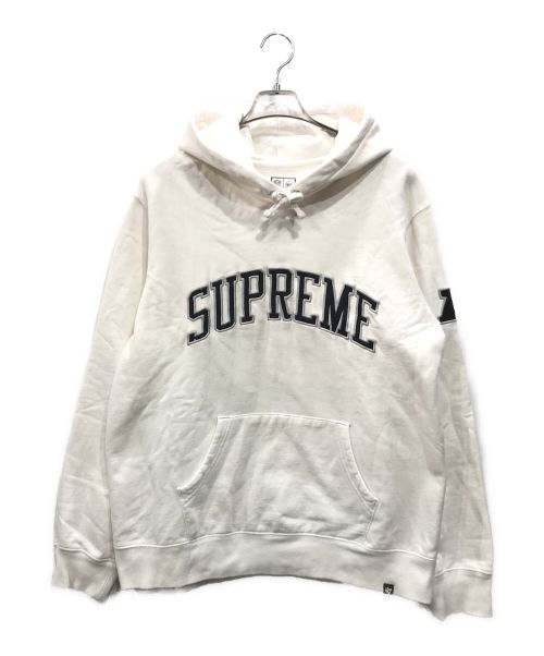 SUPREME（シュプリーム）Supreme (シュプリーム) 47BRAND (フォーティーセブンブランド) Hooded Sweatshirt ホワイト サイズ:Lの古着・服飾アイテム