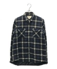 sacai（サカイ）の古着「フランネルシャツジャケット」｜ネイビー