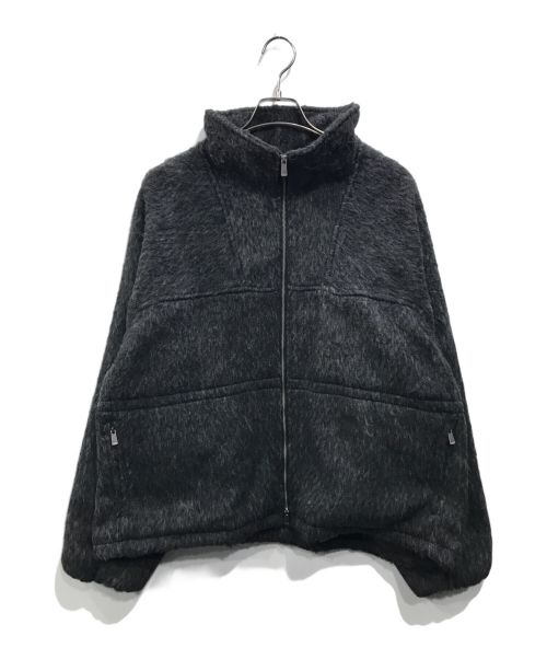 WYM LIDNM（ウィム バイ リドム）WYM LIDNM (ウィム バイ リドム) WOOL BLEND SHAGGY SHORT BLOUSON ブラック サイズ:L 未使用品の古着・服飾アイテム