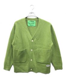 TTT MSW（ティー）の古着「standard knit cardigan」｜グリーン