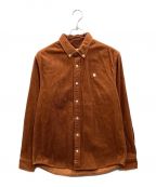 CarHarttカーハート）の古着「L/S MADISON CORD SHIRT」｜ブラウン