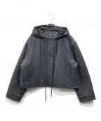 theoryセオリー）の古着「Double Flannel Cropped Parka」｜グレー