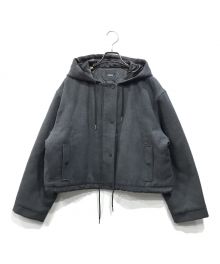 theory（セオリー）の古着「Double Flannel Cropped Parka」｜グレー