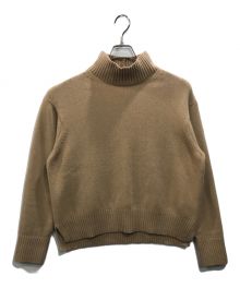 UNITED ARROWS TOKYO（ユナイテッドアローズトウキョウ）の古着「W/CA スリット ハイネック ニット」｜ベージュ