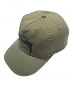 stussyステューシー）の古着「MID-DEPTH BIG STOCK SNAPBACK」｜カーキ